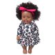 thumbnail image 1 of Honeeladyy Muñecas negras de 12 pulgadas, cuerpo suave y rizos, muñecas realistas para recién nacidos, muñecas afroamericanas de la vida real, cuerpo de tela con ropa linda, regalos de cumpleaños, 1 of 6