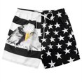 thumbnail image 3 of Ginsiom Mens Swim Trunks American Flag Quick Dry Board Shorts Swimwear Beach Shorts, 3 of 6