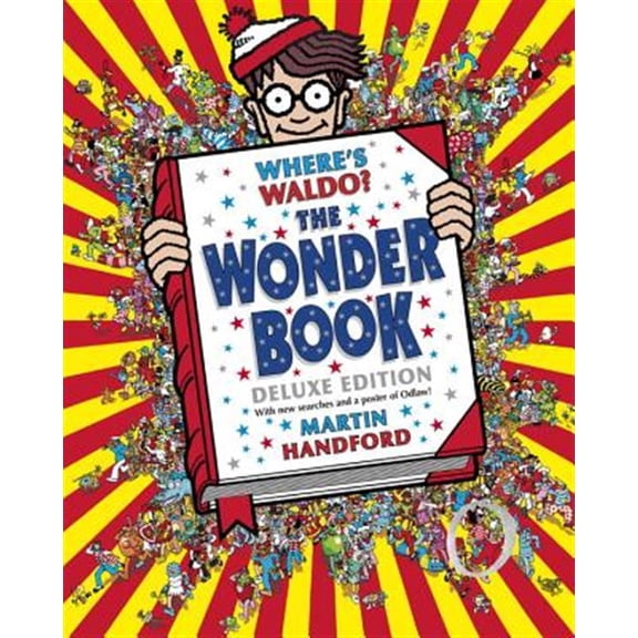 Pre-Owned Where's Waldo? the Wonder Book: Deluxe Edition with New Searches and Collectible Poster (a Hidden Object Activity Book with Search & Find Puzzles and (Hardcover) 0763645303 9780763645304