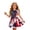 Blue, variant on Venzia Girls Ages 3-15 Years Patriotic Dress Short Sleeve Gown Round NeckClassic Easygoing Elegant Blend Celebration Festival Day Events Casual Outings Family Gatherings White L