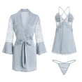 thumbnail image 2 of Camisón de satén con encaje y almohadillas para el pecho para mujer, conjunto de ropa para el hogar 1170, 2 of 2
