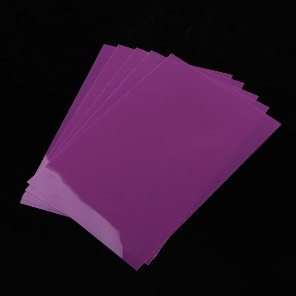 5pcs Frosted Heat Shrinkable Shrink Paper Film Sheets For DIY Key Ring Charm 