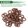 thumbnail image 6 of Unique Bargains Universal O Ring Seal Gasket Orings Seal Washer for Plumbing for Cars 7mm ID x 2.5mm CS Brown 50pcs, 6 of 6