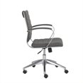 thumbnail image 2 of Brika Home Low Back Office Chair with Arms in Gray, 2 of 4