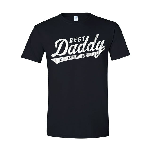 Feisty and Fabulous Gift for Dad, Best Ever Daddy, Baseball Shirt, Black Small Shirt
