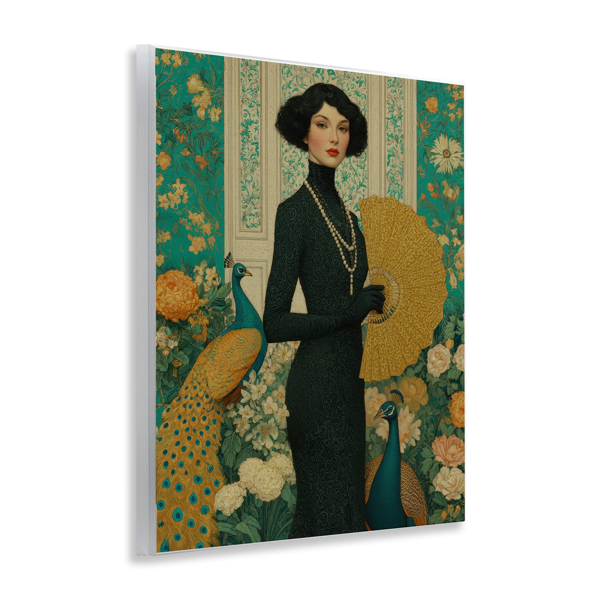 Stupell Industries Floral Velvet Reign Wall Plaque Art, design by A Barefoot Stylist