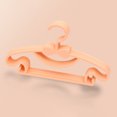 thumbnail image 2 of 10 Pack Colour Plastic Baby Hangers, Extendable Hangers, Children Coat Hangers with Stackable Hooks, Non-Slip Toddler Hangers for Kids Children Clothes Dresses (Orange), 2 of 6