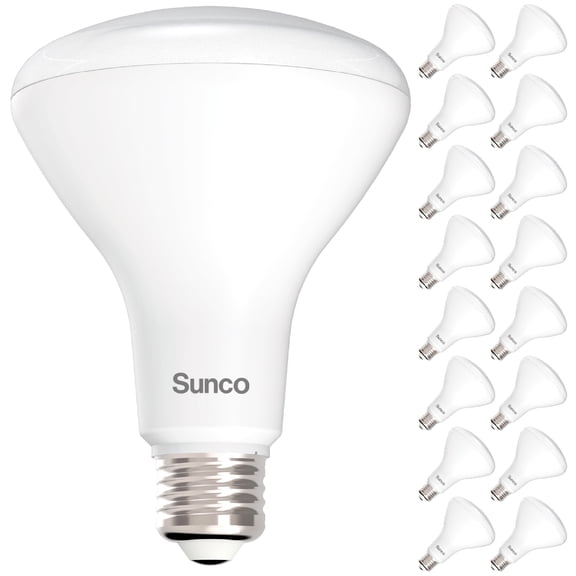 Sunco 16 Pack BR30 LED Bulb 11W=65W, 4000K Cool White, 850 Lumens, E26 Base, Dimmable, 25,000 Lifetime Hours, Indoor Flood Light for Cans - UL & Energy Star