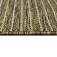 thumbnail image 4 of CARMEL Indoor/Outdoor Power Loomed Synthetic Blend Low Profile Area Rug - Transitional Stripe Global Colorful (Texture Stripe Green) (1'11" x 4'11"), 4 of 4