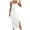 White, variant on TMOYZQ Womens Summer Spaghetti Strap Stretchy Bodycon Maxi Dress Casual Sleeveless Cami Midi Dress Side Split Beach Sundress Club Party Cocktail Dress