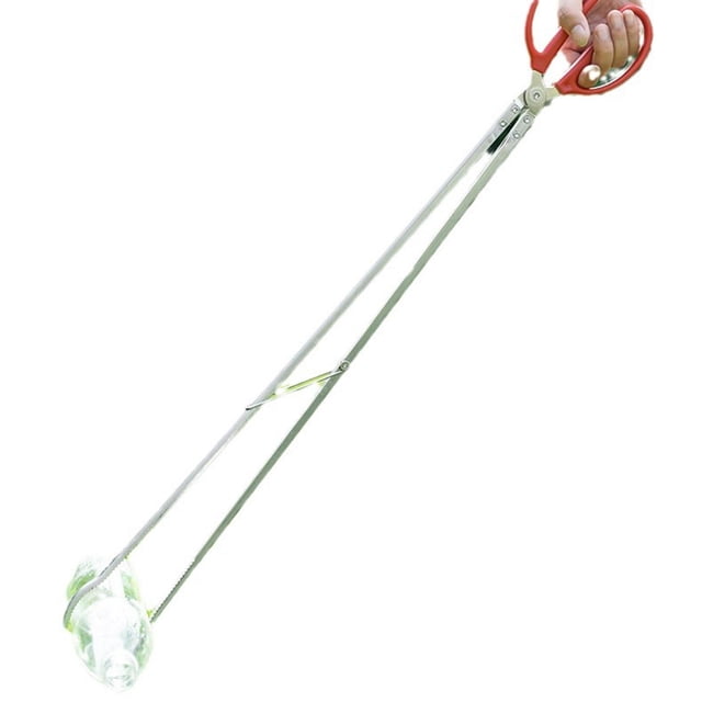 Recogedor de basura ligero, pinza para basura, para patio, hogar, jardín, limpieza, acero inoxidable, versátil, para barbacoa, parrilla, suministros 52 centímetros