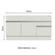 thumbnail image 3 of Mueble de Cocina Madesa 2 Cajones 2 Puertas 150 cm Blanco G2415309GL, 3 of 10
