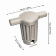 Washing Machine Filter Cap Wrench, Gray, Maintenance Tool for Drain ...