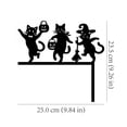 thumbnail image 3 of sruoe Halloween Black Cat Door Topper, Halloween Metal Cat Silhouette Sign, Halloween Door Corner Art, Halloween Home Decor for Front Door, Wall, Porch Display, 3 of 8