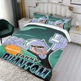 thumbnail image 3 of Danny Phantom-themed Bed Sheet Set Three Piece Set Comfortable And Skin Friendly Unique Design Home Decor Gifts For Family Friends fans36x75Inches（90cm*190cm）, 3 of 6
