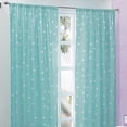 thumbnail image 2 of Cortina Decoración Transparencia Media Estrellas Azul/blanco E31115 celeste Elefantito E31115, 2 of 2