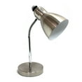 thumbnail image 1 of Lampe de bureau semi-flexible de conception simple, nickel brossé, 1 of 3