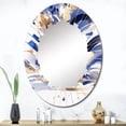 thumbnail image 3 of DESIGN ART Designart "Blue White Cubist Kaleidoscope I" Cubism Modern Wall Mirror 24in.x36in., 3 of 5