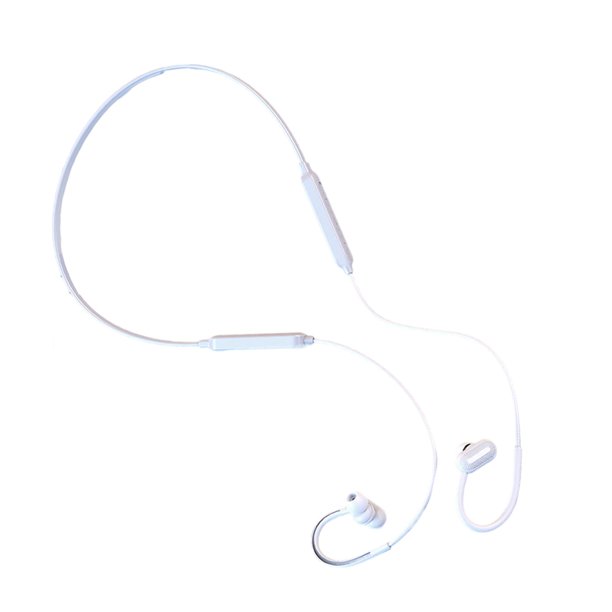 Auriculares Bluetooth Estéreo de Montaje en Cuello 5.2 Baoblaze con Micrófono Magnético blanco