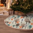 thumbnail image 6 of Daiia Squirrels and Trees Drawing Merry Christmas Tree Skirt , Xmas Large Lace-up Tree Skirt, Santa Snowflakes Rustic Home Decorations New Year Party Farmhouse Decor-30", 6 of 7
