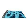 thumbnail image 2 of Ahgly Company Indoor Round Abstract Light Blue Modern Area Rugs, 7' Round, 2 of 4