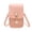 Pink, variant on CAIXIA Messenger Bag For WomenSolid Hasp Artificial Leather Phone Messenger Crossbody Bag, Soft Casual Daily Shoulder Purse
