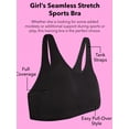 thumbnail image 2 of Sostén Deportivo Fruit of the Loom para Niñas Grandes, Sin Costuras, Talla S, 2 of 5