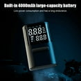 thumbnail image 3 of Graflsoa Portable Digital Car Tire Inflator with LED Light, Auto Stop, Preset Pressure, Built-in Battery, 4 Nozzles, Black ABS Material, 150PSI Max, 5V Input, 50W Output, Compact Design, 3 of 7