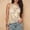 Beige, variant on Mesh Sheer Hand Embroidered Tank Tennis Top for Everyday Wear Lightweight Breathable Summer Layering Vest Beige S