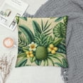 thumbnail image 2 of GOSMITH  Pineapples Decorative Lumbar Cushion Case Hawaii Summer Tropical Palm Leaves Flowers Blossom Waist Rectangle Throw Pillow Case for Men Women Sofa Home Decoration, 2 of 5