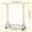 450LBS-75''W, variant on Adjustable Floor-to-Ceiling Metal Clothing Rack with Wheels, Portable Garment Hanger for Bedroom Storage