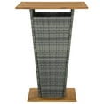 thumbnail image 2 of vidaXL 5 Piece Garden Bar Set with Cushions Poly Rattan Grey, 2 of 5