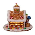 thumbnail image 3 of Kurt Adler Battery-Operated Peanuts LED Gingerbread House Table Piece, 3 of 4