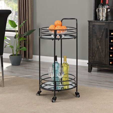 FirsTime & Co.® Black Joliet Round Bar Cart