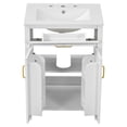 thumbnail image 4 of 24"Bathroom Vanity Combo with Ceramic sink, Luxurious Space-Saving Vanity - W24"*D18"*H34"inch, 2 Soft-Close Doors, 4 of 12