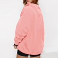 thumbnail image 4 of Sweatshirt for Women Oversized Long Sleeve Henley Neck Pullover Casual Fall 2025 Fashion Tops Button Drawstring Hoodies, 4 of 6