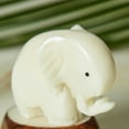 thumbnail image 3 of Mini Tagua Ivory Elephant Figurine, 3 of 4