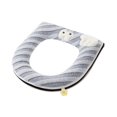 thumbnail image 2 of YgkuHd Toilet Seat Cover, Thickened Universal Toilet Seat Cushion Sitting Toilet Cover Warm Version Washable Toilet Seat Cushion Household Toilet Collar Washable D Shapetoilet Seat Cushion (Gray), 2 of 6