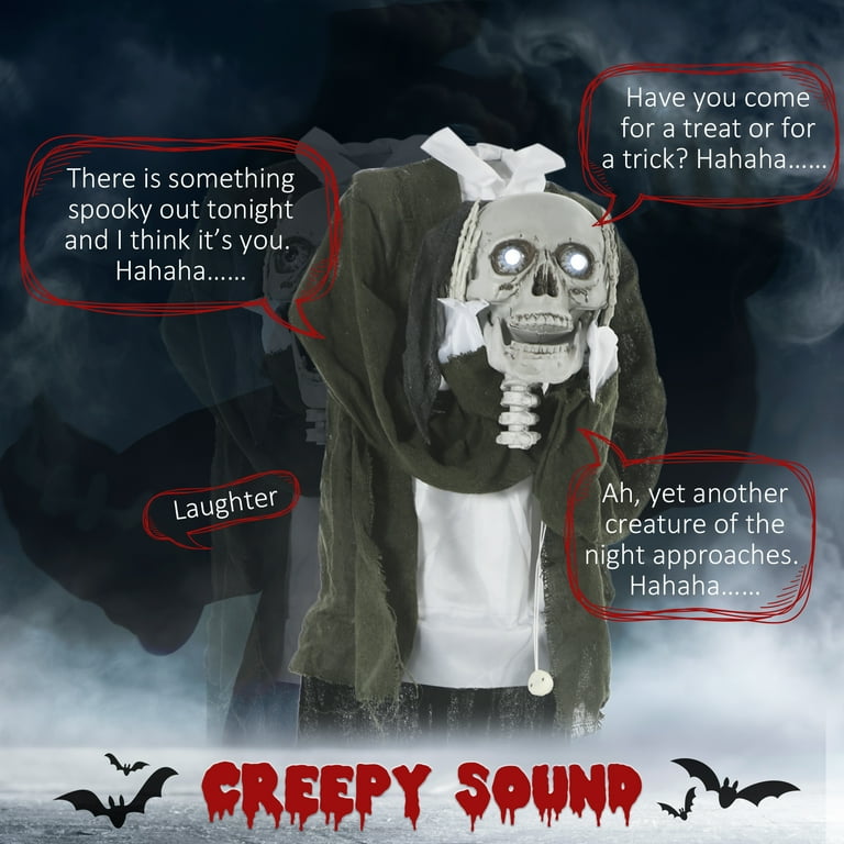 Scary Grim Reaper Light Up Animated Skeleton Ghost Outdoor Halloween Decorations Scary Grim Reaper Light Up Animated Skeleton Ghost Outdoor Halloween Decorations