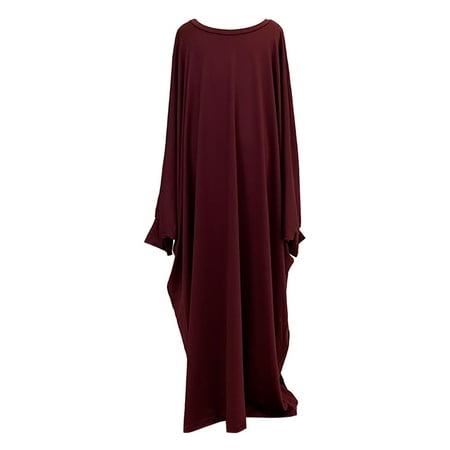 

Kids Toddler Baby Girls Spring Summer Solid Batwing Sleeve Robe Dress Praying Hijabs Abaya Niqab Burka Hijab Clothing Dress Islam Toddler Girls Fall Outfits 1st Birthday Girl Dress Pleated Dress for