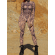 thumbnail image 3 of Mono de malla fantasma roja para mujer, mono de malla con concha de madera, traje zentai de Halloween, traje de fiesta con temática de aventura al aire libre, traje de gato para fiesta rave, 3 of 5