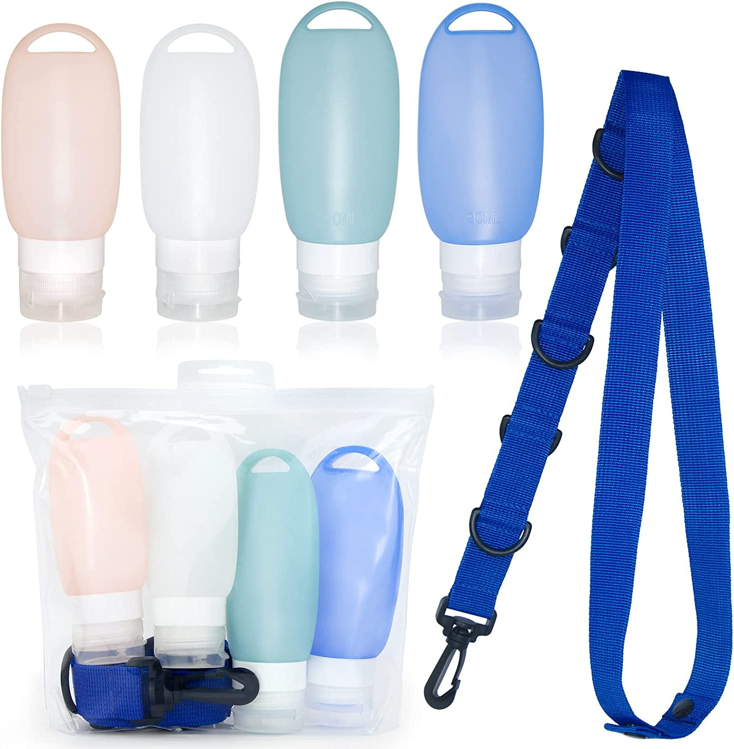 Yodudm Portable Refillable Silicone Bottle Outdoor Camping Traveler