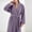 Dark Purple, variant on WCJM Womans Robe Womens Belted Long Robe Notched Collar with Pockets Cozy Loungewear Housecoat