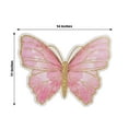 Efavormart 10 Pack Pink Gold Glitter Butterfly Cardboard Paper ...