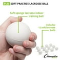 thumbnail image 5 of Champion Sports PLW Soft Lacrosse Practice Ball, Pack of 12, White, 5 of 6