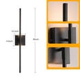 thumbnail image 2 of KUZZULL Appliques Murales LED Minimalistes Modernes Noires Mates Ensemble de 2 Intérieur, 2 of 7