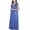 Blue, variant on CFLVAEK Nightgowns for Women Cooling Short Sleeve Nightshirts Comfy Tie Front Scoop Neck Sleepwear Casual Pajama Dress XXL