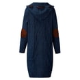 thumbnail image 4 of Aayomet Women's Lightweight Cardigan Sweater Open Front Knit Sweaters Coat (Navy, XXXXL), 4 of 5