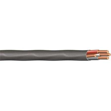 Southwire 63949221 Type NM-B Sheathed Cable, 8 AWG, 25 ft L, Black Nylon Sheath
