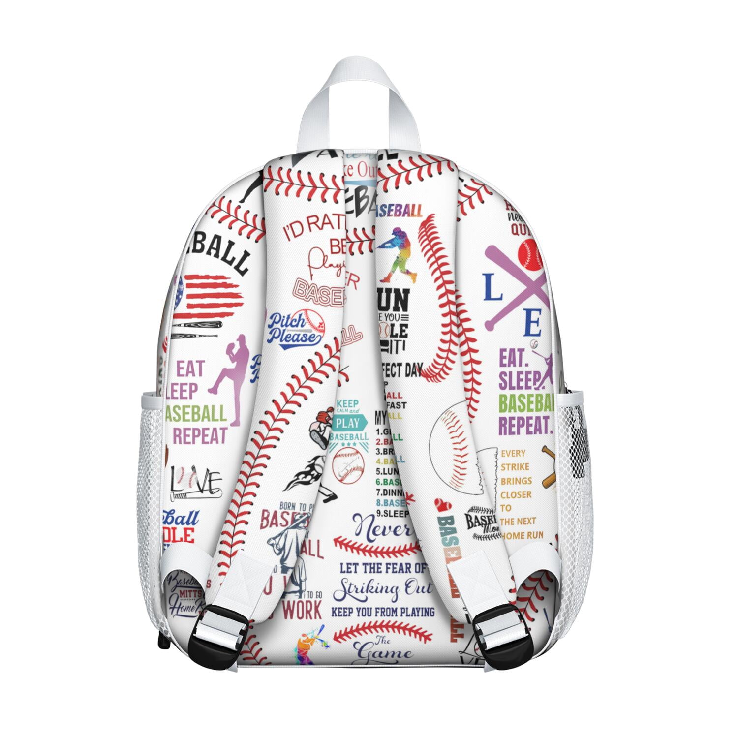 Sports-Themed Ergonomic Backpack for Boys - Waterproof, Durable with Side Pockets for Baseball, Football, Soccer